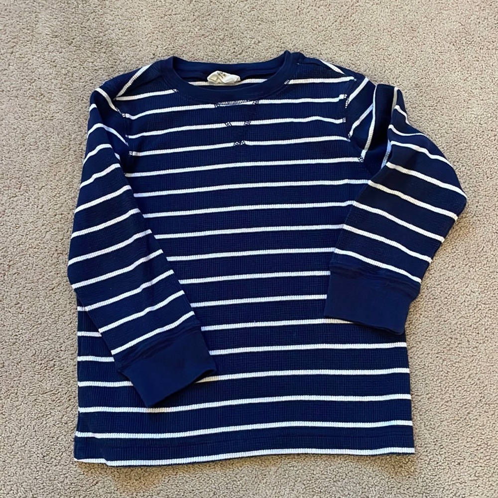 Long sleeved striped shirt